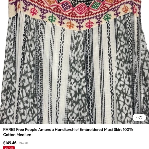 RARE free people Amanda skirt as seen on Ashley Tisdale. - Picture 3 of 9